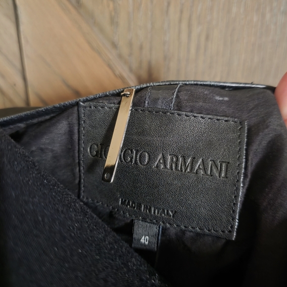 Giorgio Armani Leather Jacket - Picture 3 of 5